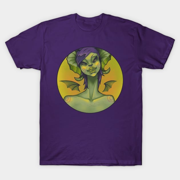 Demon Girl T-Shirt by z0mbi